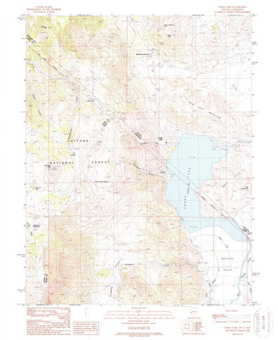 United States Geological Survey Topaz Lake, NV-CA (1988, 24000-Scale) digital map