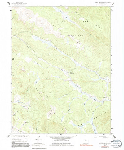 United States Geological Survey Topaz Mountain, CO (1958, 24000-Scale) digital map