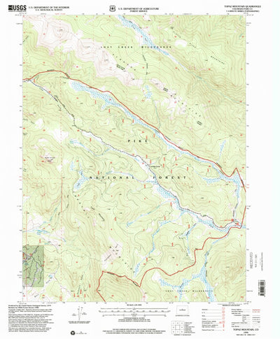 United States Geological Survey Topaz Mountain, CO (1994, 24000-Scale) digital map