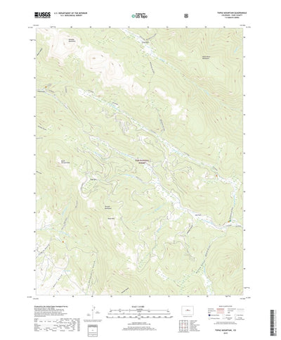 United States Geological Survey Topaz Mountain, CO (2019, 24000-Scale) digital map