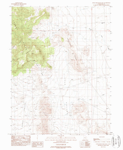 United States Geological Survey Topaz Mountain East, UT (1988, 24000-Scale) digital map