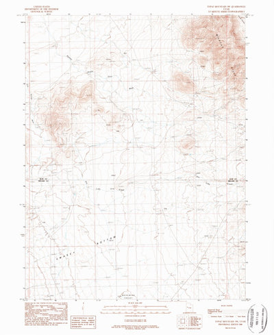United States Geological Survey Topaz Mountain SW, UT (1988, 24000-Scale) digital map