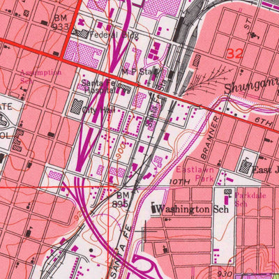 United States Geological Survey Topeka, KS (1950, 24000-Scale) digital map