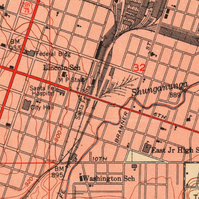 United States Geological Survey Topeka, KS (1951, 24000-Scale) digital map