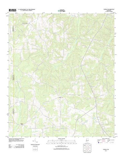 United States Geological Survey Topeka, MS (2012, 24000-Scale) digital map