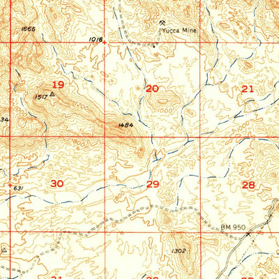 United States Geological Survey Topock, AZ-CA (1951, 62500-Scale) digital map