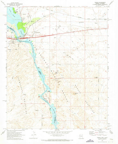 United States Geological Survey Topock, AZ-CA (1970, 24000-Scale) digital map