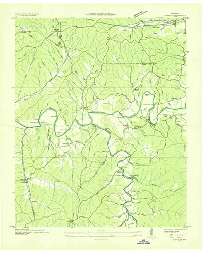United States Geological Survey Topsy, TN (1936, 24000-Scale) digital map
