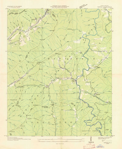 United States Geological Survey Topton, NC (1935, 24000-Scale) digital map