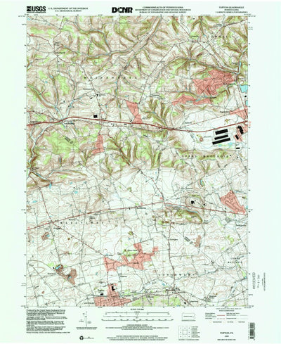 United States Geological Survey Topton, PA (1999, 24000-Scale) digital map