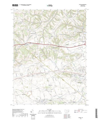 United States Geological Survey Topton, PA (2023, 24000-Scale) digital map