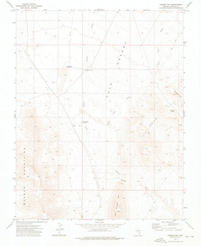 United States Geological Survey Toquop Gap, NV (1973, 24000-Scale) digital map