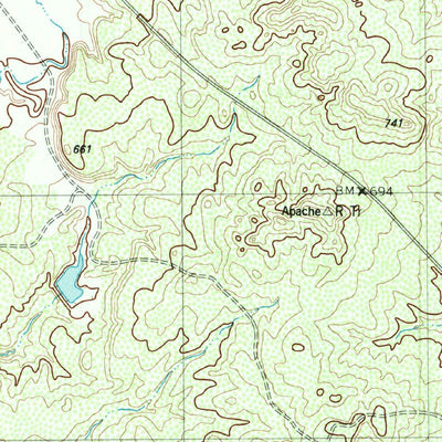 United States Geological Survey Tordillo Creek, TX (1984, 24000-Scale) digital map