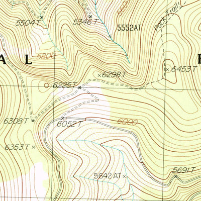 United States Geological Survey Torino Peak, MT-ID (1988, 24000-Scale) digital map
