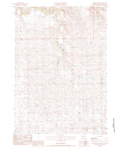 United States Geological Survey Tornado Ranch, SD (1983, 24000-Scale) digital map