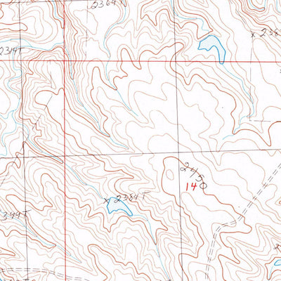 United States Geological Survey Tornado Ranch, SD (1983, 24000-Scale) digital map