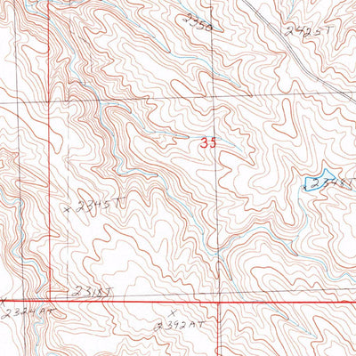 United States Geological Survey Tornado Ranch, SD (1983, 24000-Scale) digital map