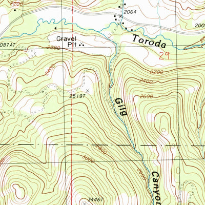 United States Geological Survey Toroda, WA (1988, 24000-Scale) digital map