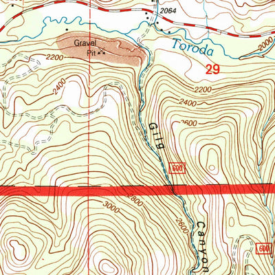 United States Geological Survey Toroda, WA (1992, 24000-Scale) digital map