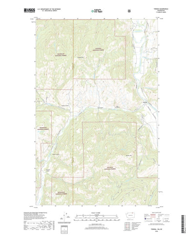 United States Geological Survey Toroda, WA (2020, 24000-Scale) digital map