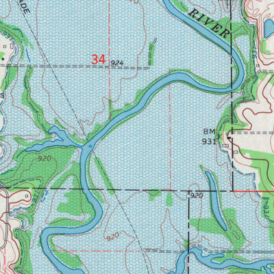 United States Geological Survey Toronto, KS (1969, 24000-Scale) digital map