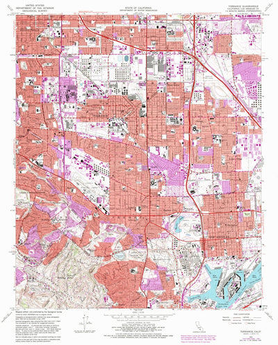 United States Geological Survey Torrance, CA (1964, 24000-Scale) digital map