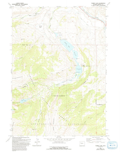 United States Geological Survey Torrey Lake, WY (1968, 24000-Scale) digital map