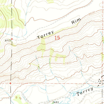 United States Geological Survey Torrey Lake, WY (1968, 24000-Scale) digital map