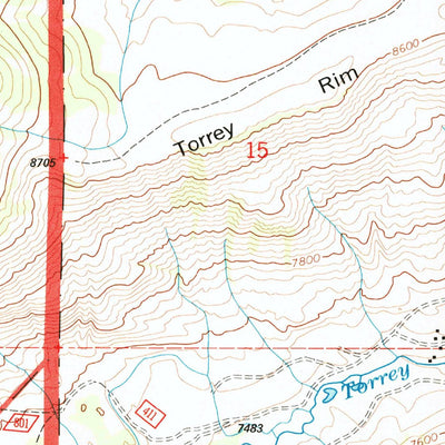 United States Geological Survey Torrey Lake, WY (1991, 24000-Scale) digital map