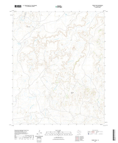 United States Geological Survey Torrey Peak, TX (2022, 24000-Scale) digital map