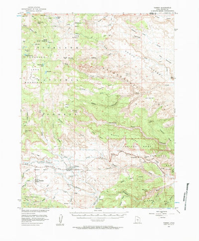 United States Geological Survey Torrey, UT (1952, 62500-Scale) digital map