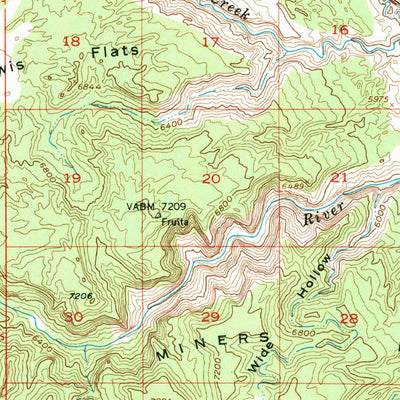 United States Geological Survey Torrey, UT (1952, 62500-Scale) digital map