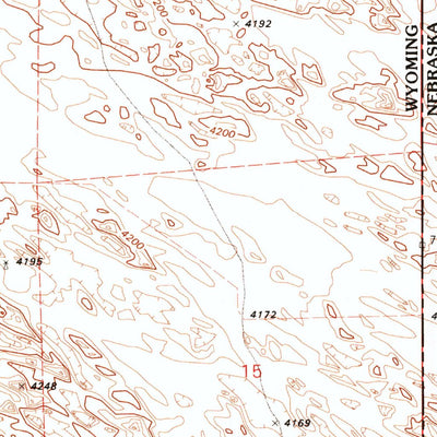 United States Geological Survey Torrington SE, WY-NE (1990, 24000-Scale) digital map