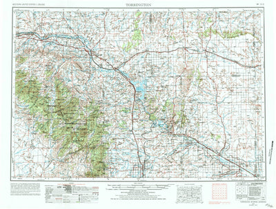 United States Geological Survey Torrington, WY-NE (1954, 250000-Scale) digital map