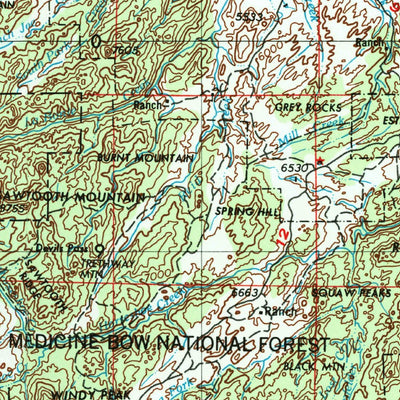 United States Geological Survey Torrington, WY-NE (1954, 250000-Scale) digital map