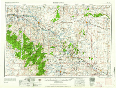 United States Geological Survey Torrington, WY-NE (1958, 250000-Scale) digital map