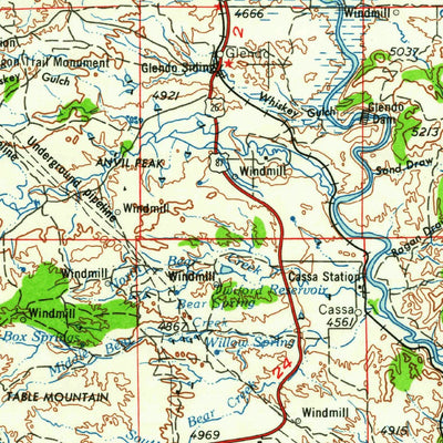 United States Geological Survey Torrington, WY-NE (1958, 250000-Scale) digital map
