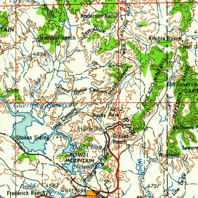 United States Geological Survey Torrington, WY-NE (1958, 250000-Scale) digital map