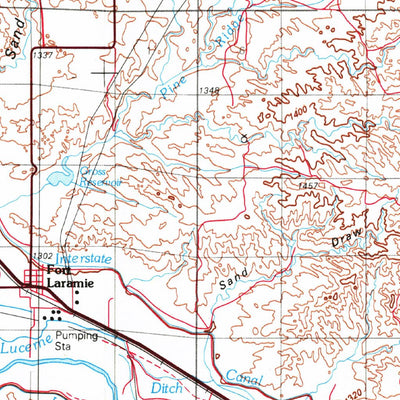 United States Geological Survey Torrington, WY-NE (1978, 100000-Scale) digital map