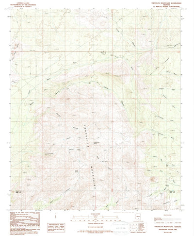 United States Geological Survey Tortolita Mountains, AZ (1988, 24000-Scale) digital map