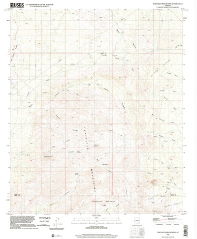 United States Geological Survey Tortolita Mountains, AZ (1996, 24000-Scale) digital map
