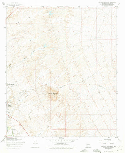 United States Geological Survey Tortugas Mountain, NM (1955, 24000-Scale) digital map