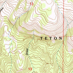 United States Geological Survey Tosi Peak, WY (1996, 24000-Scale) digital map