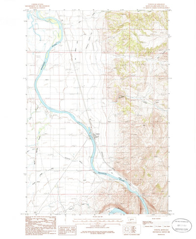 United States Geological Survey Toston, MT (1986, 24000-Scale) digital map
