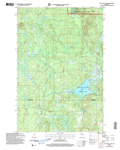 United States Geological Survey Totagatic Lake, WI (2005, 24000-Scale) digital map