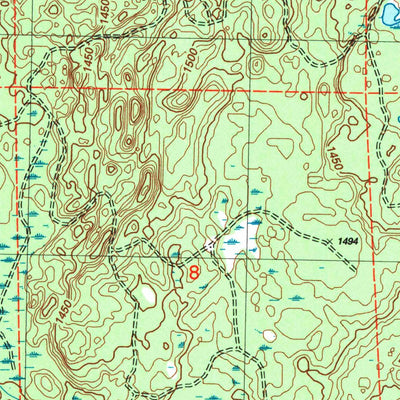 United States Geological Survey Totagatic Lake, WI (2005, 24000-Scale) digital map