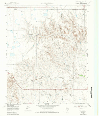 United States Geological Survey Totty School, TX (1967, 24000-Scale) digital map