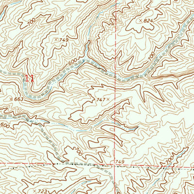 United States Geological Survey Touchet, WA-OR (1966, 24000-Scale) digital map