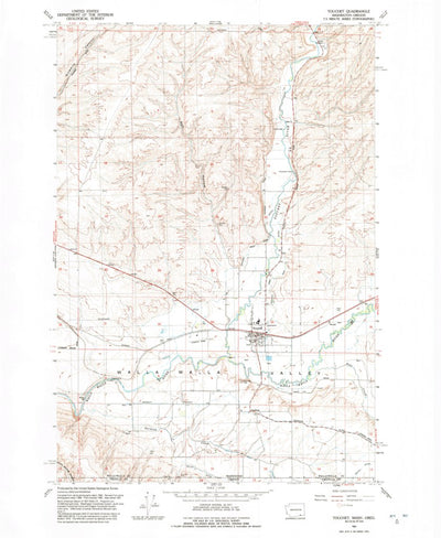 United States Geological Survey Touchet, WA-OR (1991, 24000-Scale) digital map
