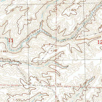 United States Geological Survey Touchet, WA-OR (1991, 24000-Scale) digital map